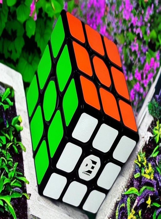 D Eternal Speed Cube 3x3 with Lubricant, Professional Magic Puzzle Cube, Black - Image 3